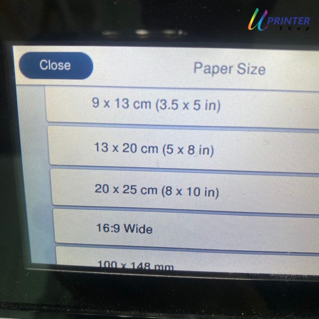 Size กระดาษ L6580 L15150 L15160 L15180