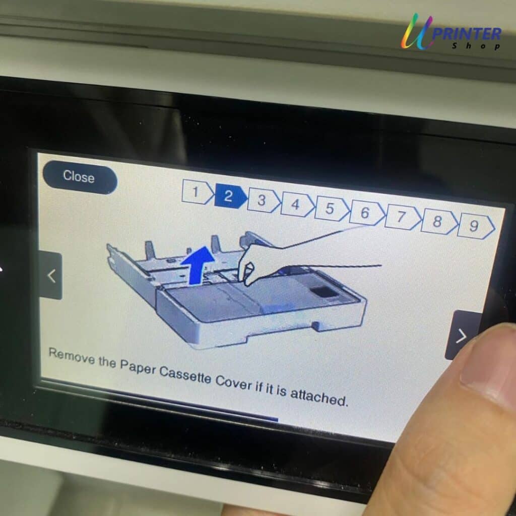 ถาด2 เอาที่ปิดถาดออก L6580 L15150 L15160 L15180 ถาด2 เอาที่ปิดถาดออก L6580 L15150 L15160 L15180