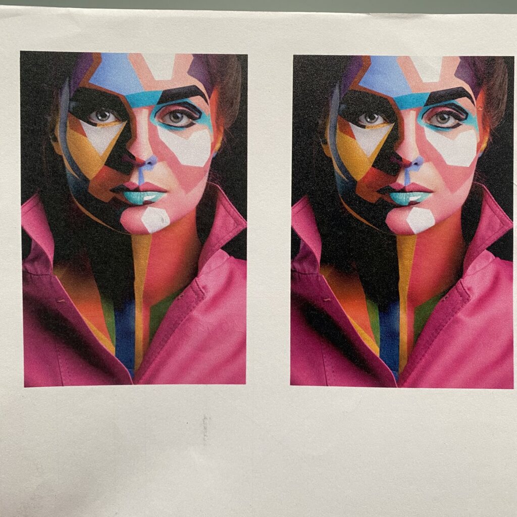 12 pass vs 16 pass color and detail เครื่องพิมพ์ยูวี Epson V1030 เปรียบเทียบ 12 pass กับ 16 pass ของเครื่องพิมพ์ยูวี Epson V1030