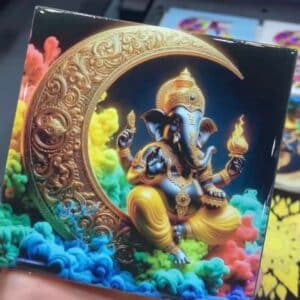 epson-surecolor-sc-v1030-uv-printer-ceramic-tile-uprintershop ภาพแผ่นกระเบื้องพิมพ์ลายศิลปะด้วยเครื่องพิมพ์ UV Epson SC-V1030 แสดงงานพิมพ์ Direct-to-Object สีสดคมชัดโดย uprintershop