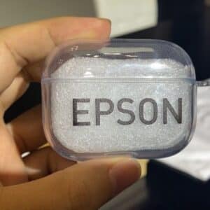 พิมพ์ UV ลงเคสหูฟัง พิมพ์ยูวี พิมพ์UV เครื่องพิมพ์ยูวี Epson UV printer Epson V1030 เคสหูฟังพิมพ์ด้วยยูวี