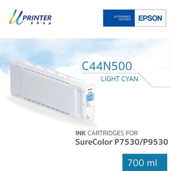 หมึกตลับ สีฟ้าอ่อน สำหรับเครื่องพิมพ์ 12 สี Epson SC-P7530-P9530 ปรมาณ 700 ml